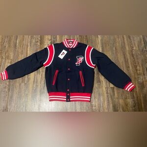 Polo Ralph Lauren Stadium 1992 Varsity Fleece Track Jacket P Wing - Size Small